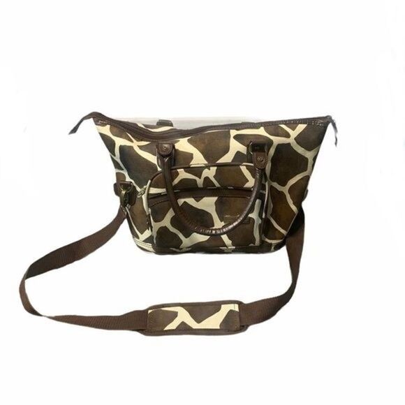 Isabella’s Journey Giraffe Print Weekender Bag - Picture 2 of 10